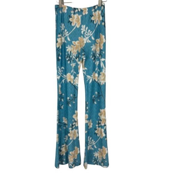 Free People X Novella Royale The Janis Bells in Aqua Lillies Size Medium NWOT - Picture 2 of 12